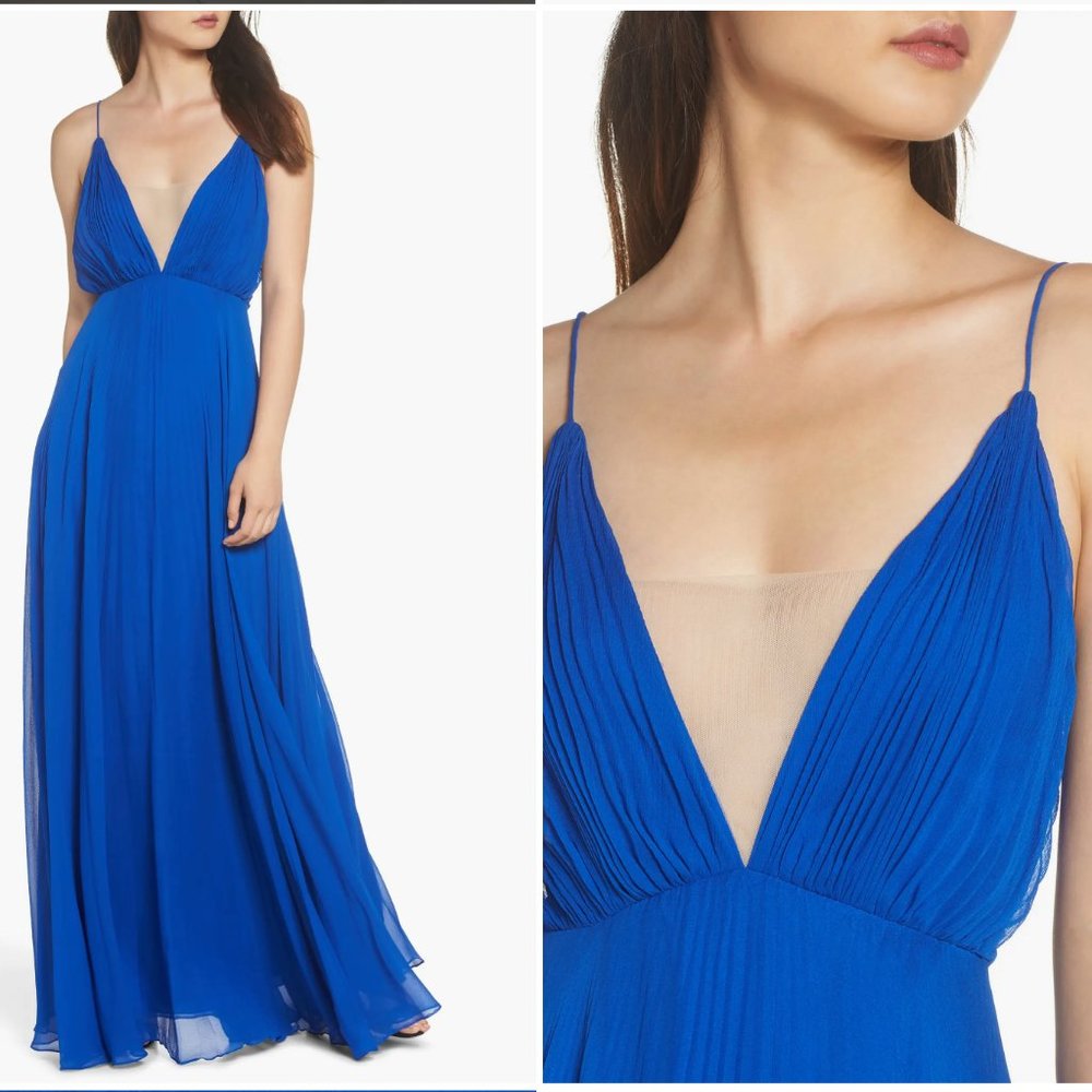 Jill Jill Stuart Pleated Empire Waist Gown Size 6
